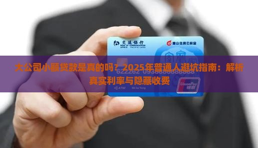 大公司小额贷款是真的吗