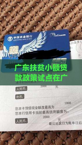 广东扶贫小额贷款政策试点在广州市启动