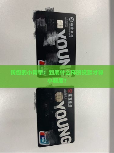 钱包的小帮手：到底什么样的贷款才算小额度？