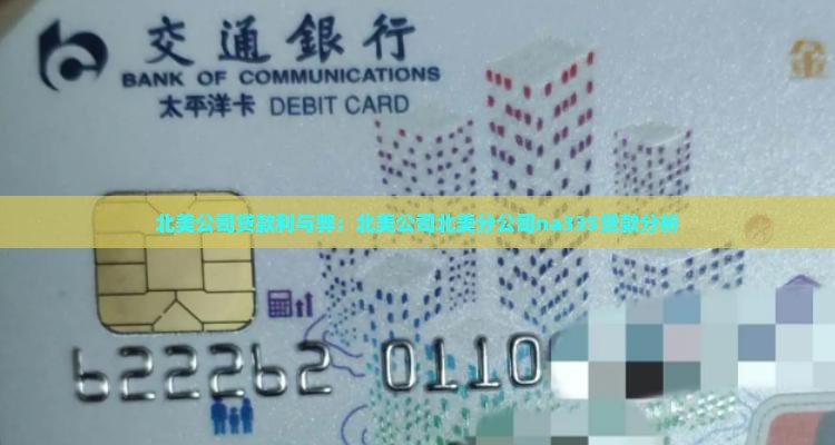 北美公司贷款利与弊：北美公司北美分公司na335贷款分析