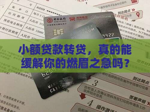 小额贷款转贷，真的能缓解你的燃眉之急吗？