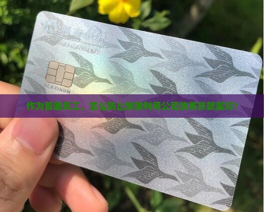 作为普通员工，怎么防止家族利用公司消费贷款漏洞？
