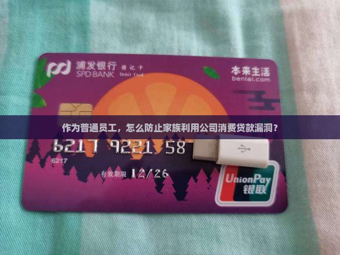 作为普通员工，怎么防止家族利用公司消费贷款漏洞？