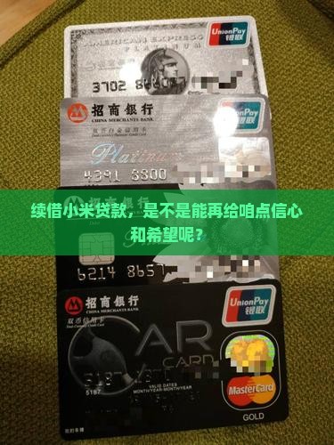 续借小米贷款，是不是能再给咱点信心和希望呢？