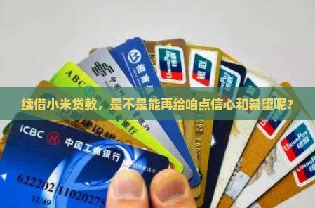 续借小米贷款，是不是能再给咱点信心和希望呢？