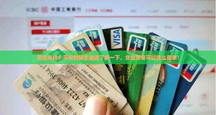 想借点钱？平安的秘密通道了解一下，贷款原来可以这么简单！