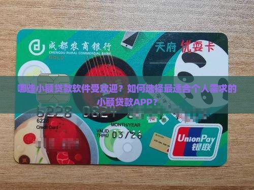 哪些小额贷款软件受欢迎？如何选择最适合个人需求的小额贷款APP？