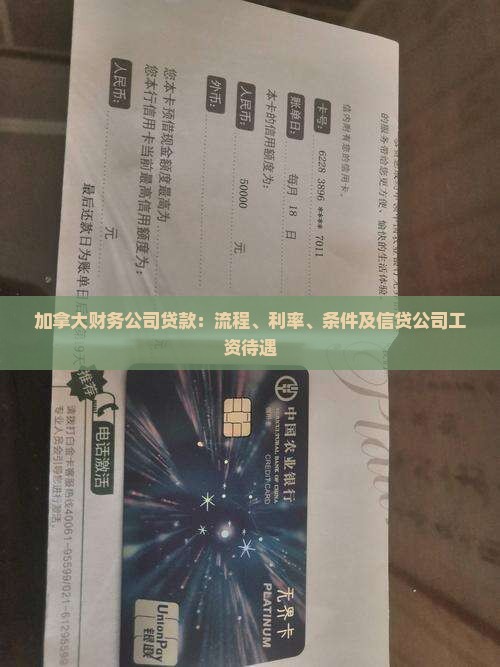 加拿大财务公司贷款：流程、利率、条件及信贷公司工资待遇