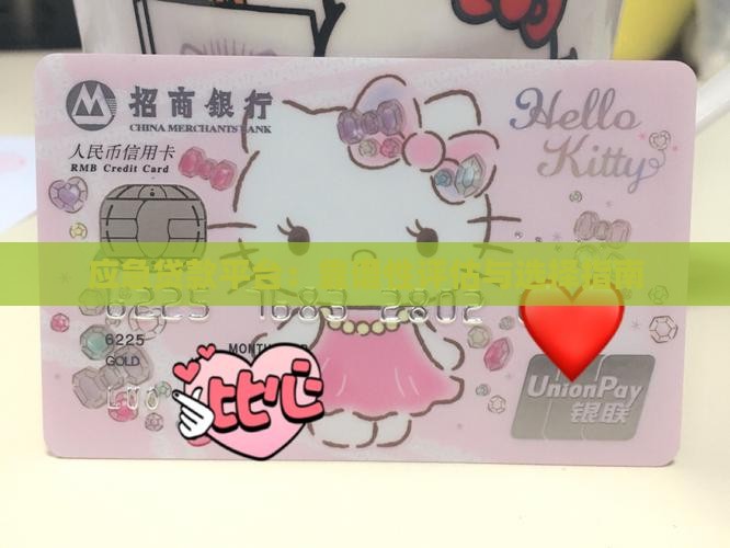 应急贷款平台：靠谱性评估与选择指南