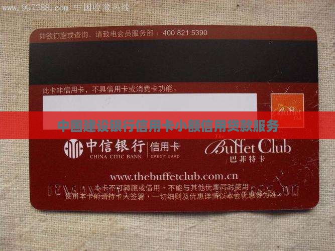 中国建设银行信用卡小额信用贷款服务