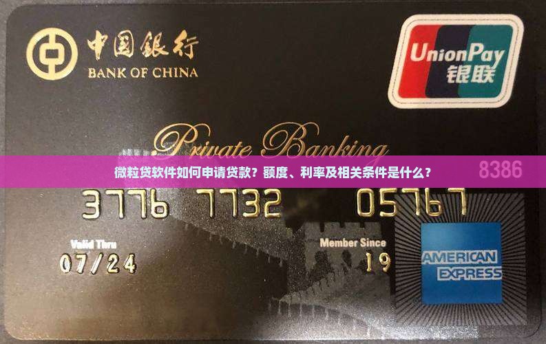 微粒贷软件如何申请贷款？额度、利率及相关条件是什么？