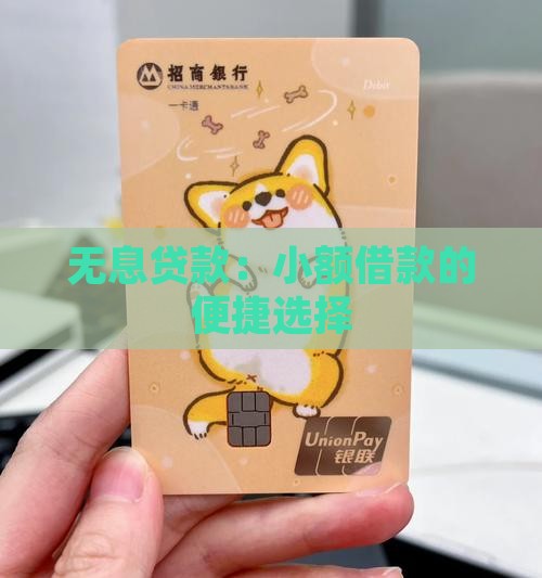 无息贷款：小额借款的便捷选择
