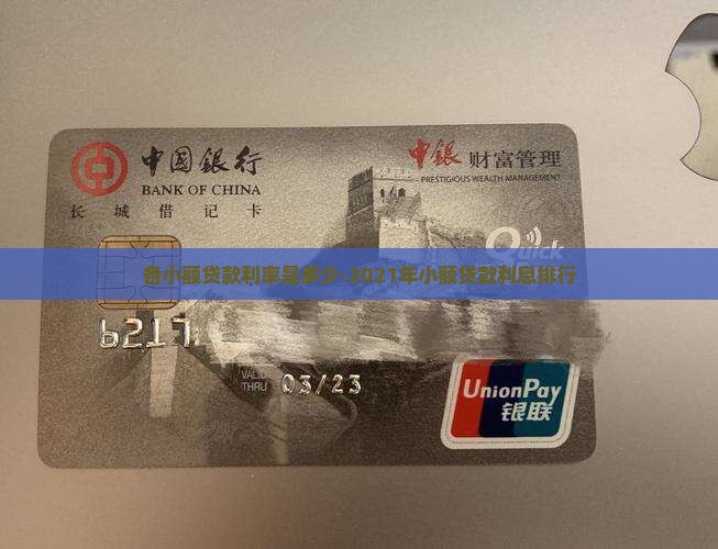 各小额贷款利率是多少-2021年小额贷款利息排行