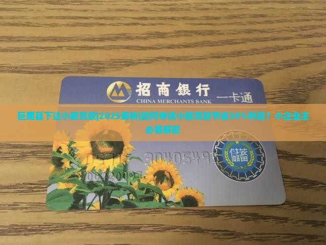 巨鹿县下达小额贷款