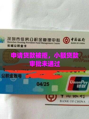 小额贷款申请审批未通过