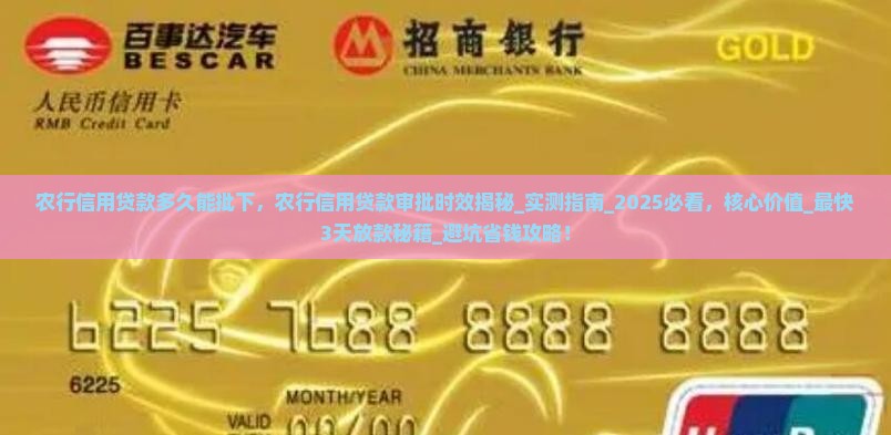农行信用贷款多久能批下