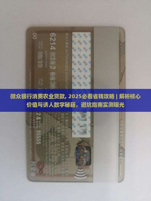 微众银行消费农业贷款