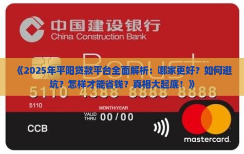 平阳贷款平台哪个好一点