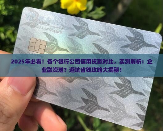 各个银行公司信用贷款对比