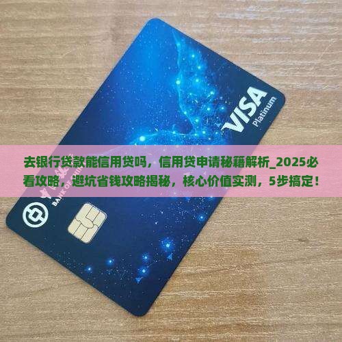 去银行贷款能信用贷吗