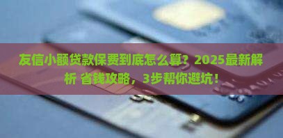 友信小额贷款保费