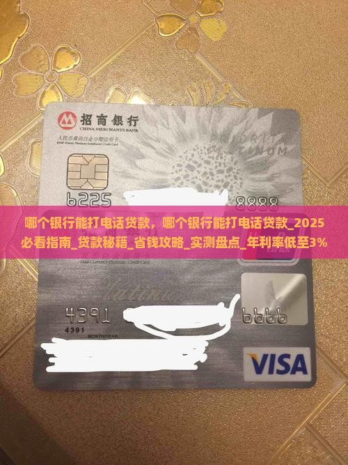 哪个银行能打电话贷款