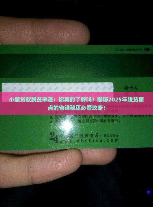 小额贷款脱贫事迹