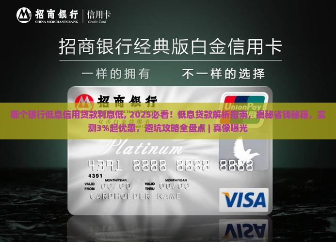 哪个银行低息信用贷款利息低