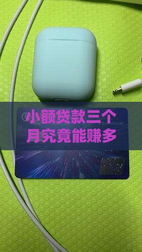小额贷款三个月究竟能赚多少钱？