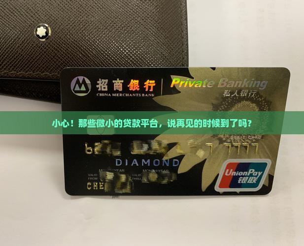 小心！那些微小的贷款平台，说再见的时候到了吗？