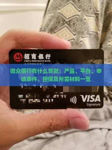 微众银行有什么贷款：产品、平台、申请条件、担保及所需材料一览