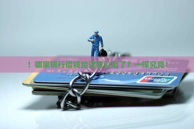 ！哪家银行借钱给这家公司了？一探究竟！