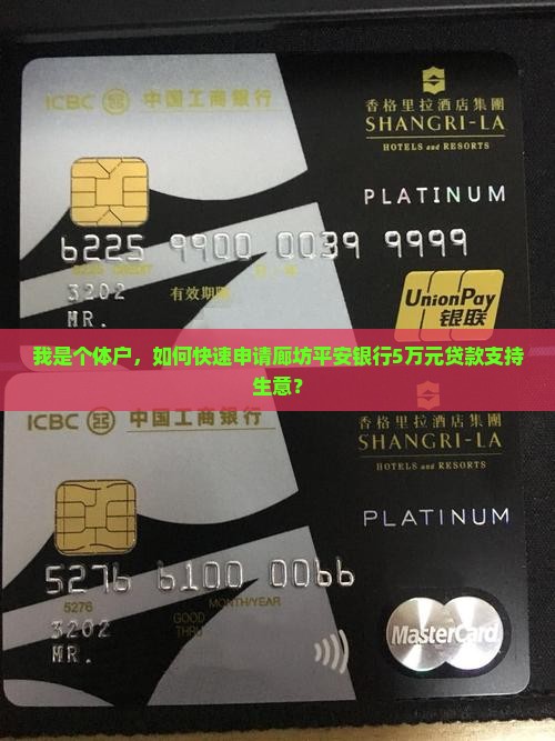 我是个体户，如何快速申请廊坊平安银行5万元贷款支持生意？