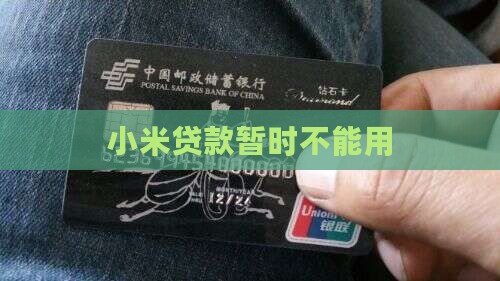 小米贷款暂时不能用