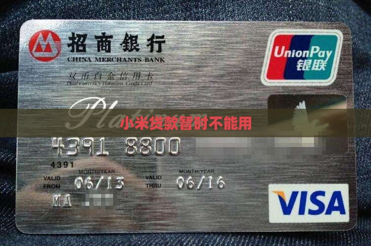小米贷款暂时不能用