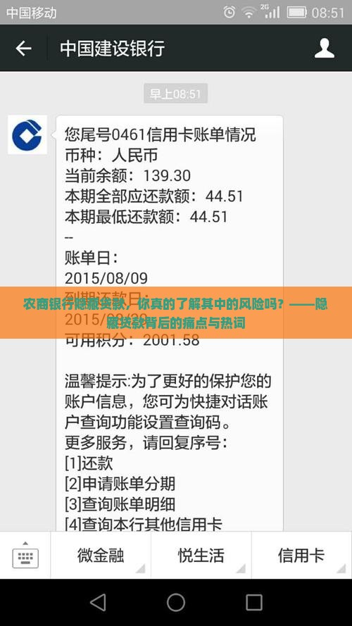 农商银行隐藏贷款，你真的了解其中的风险吗？——隐藏贷款背后的痛点与热词