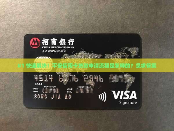 #1 快速解决！平安信用卡贷款申请流程是怎样的？急求答案