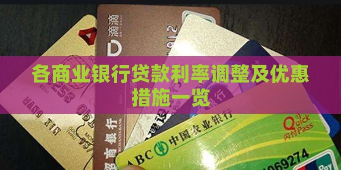 各商业银行贷款利率调整及优惠措施一览