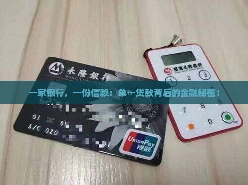 一家银行，一份信赖：单一贷款背后的金融秘密！