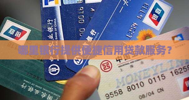 哪里银行提供便捷信用贷款服务？