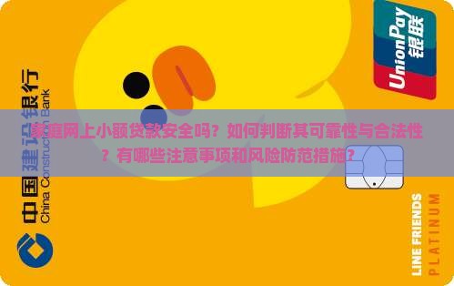 家庭网上小额贷款安全吗？如何判断其可靠性与合法性？有哪些注意事项和风险防范措施？