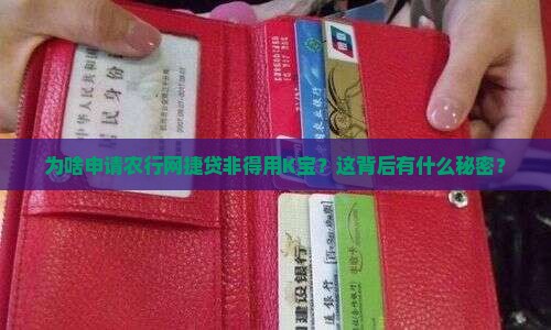 为啥申请农行网捷贷非得用K宝？这背后有什么秘密？