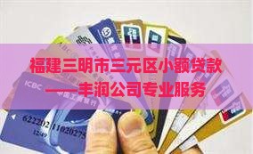 福建三明市三元区小额贷款——丰润公司专业服务