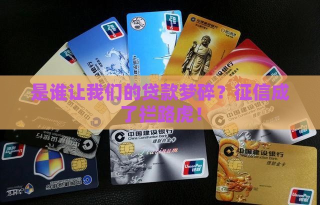 是谁让我们的贷款梦碎？征信成了拦路虎！