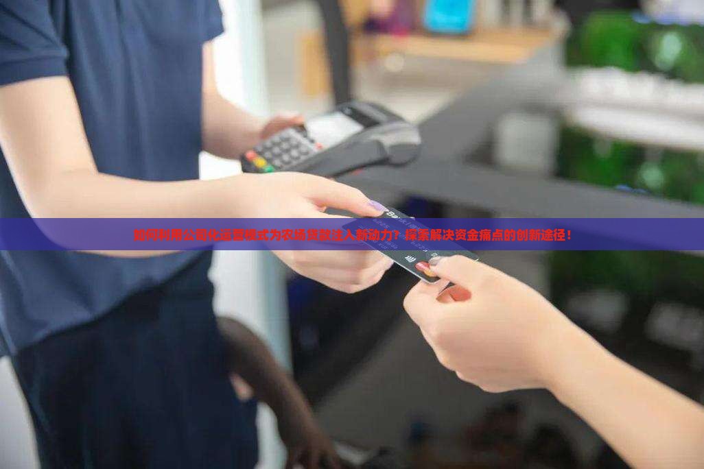 如何利用公司化运营模式为农场贷款注入新动力？探索解决资金痛点的创新途径！