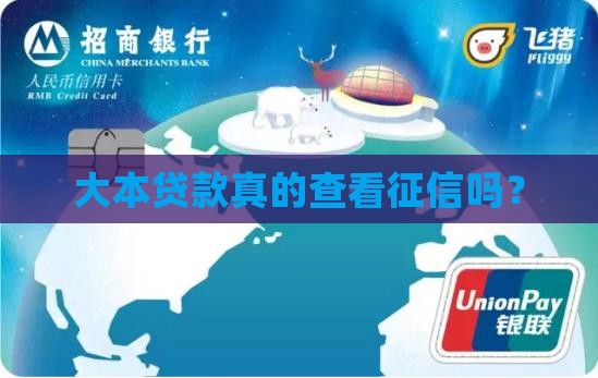大本贷款真的查看征信吗？