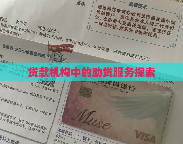 贷款机构中的助贷服务探索