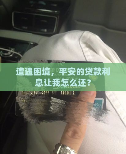 遭遇困境，平安的贷款利息让我怎么还？