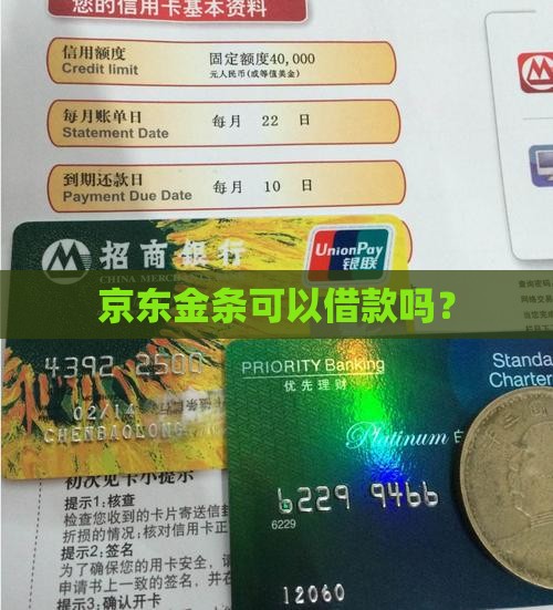 可以用京东金条贷款吗