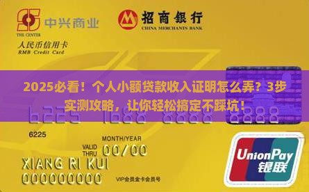 小额贷款收入证明怎么弄